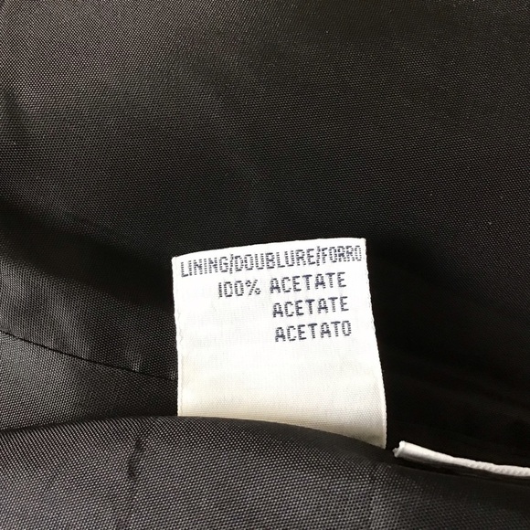 Rena Rowan for Saville zip front collarless tailored lined blazer Sz 12 VTG EUC - Picture 9 of 10